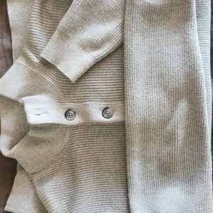 Banana Republic Gray Ribbed Cardigan (EUC) MED